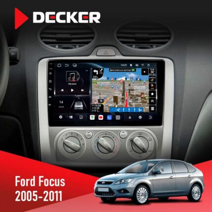 Штатна магнітола Ford Focus 2 2005-2011 Black Decker D9-011 4x64 DSP 4G 360