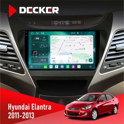 Штатна магнітола Hyundai Elantra 2011-2013 Decker D9-004 з екраном