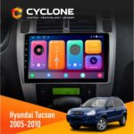 Штатна магнітола Hyundai Tucson 2005-2010 Black Cyclone C10-001 2x64 CPL