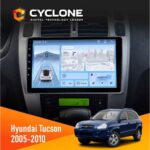 Штатна магнітола Hyundai Tucson 2005-2010 Black Cyclone C10-012 4x64 DSP 4G