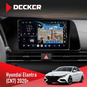 Штатна магнітола Hyundai Elantra 2021 Decker D9-011 4x64 DSP 4G 360 — 9 дюймів QLED Android 15