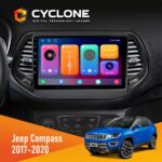 Штатна магнітола Jeep Compass 2017-2020 Cyclone C10-001 2x64 CPL