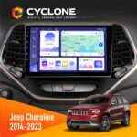 Штатна магнітола Jeep Cherokee 2014-2023 Cyclone C10-011 4x64, DSP