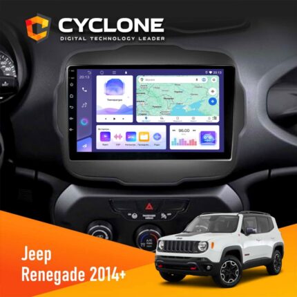 Штатна магнітола Cyclone C9-011 для Jeep Renegade 2014+ з DSP