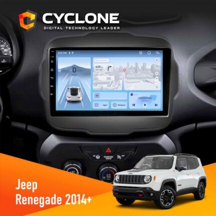 Штатна магнітола Jeep Renegade 2014+ Cyclone C9-012 4x64 DSP 4G