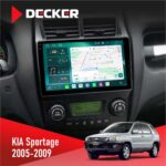 Штатна магнітола KIA Sportage 2005-2009 Decker D9-004 6x128, DSP 360, 2k