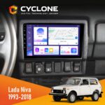 Штатна магнітола Lada Niva 1993-2018 Cyclone C9-011 4x64, DSP