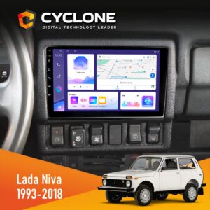 Штатна магнітола Lada Niva 1993-2018 Cyclone C9-011 4x64, DSP