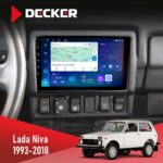 Штатна магнітола Lada Niva 1993-2018 Decker D9-007 4x64 DSP 360 4G