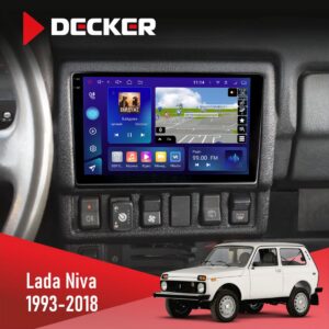 Штатна магнітола Lada Niva Decker D9-009 з 9.5-дюймовим QLED 2K екраном