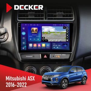 Штатна магнітола Mitsubishi ASX 2016 2022 Decker D10-009 4x64, DSP, 4G, 2k