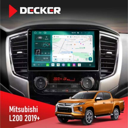 Штатна магнітола Mitsubishi L200 2019+ Decker D9-004 6x128, DSP 360, 2k