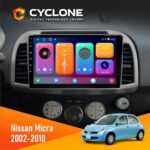 Штатна магнітола Nissan Micra 2002-2010 Cyclone C9 CPL 2x32