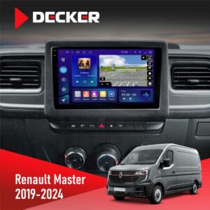 Штатна магнітола Renault Master 2019 Decker D10-009 4x64, DSP, 4G, 2k
