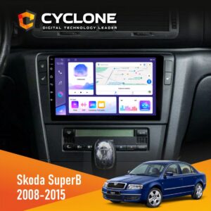 Штатна магнітола Skoda SuperB 2001-2008 Cyclone C9-011 4x64, DSP