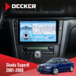 Штатна магнітола Skoda SuperB 2001-2008 Decker D9-010 6x128 DSP 4G 2K
