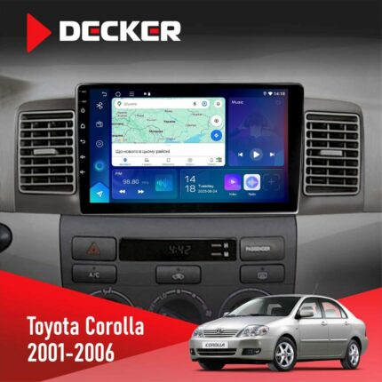 Штатна магнітола Toyota Corolla Decker D9