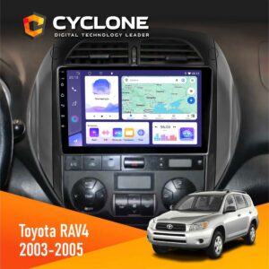 Штатна магнітола Toyota RAV4 2003-2005 Cyclone C9-011 4x64, DSP