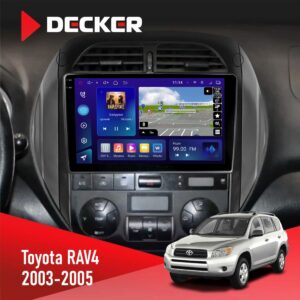 Штатна магнітола Toyota RAV4 2003-2005 Decker D9-009 4x64, DSP, 4G, 2k