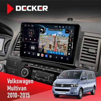 Штатна магнітола Volkswagen Multivan 2010-2015 Decker D9-011 4x64 DSP 4G 360