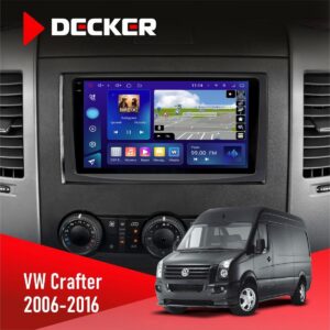 Штатна магнітола Volkswagen Crafter Decker D9-009 4x64, DSP, 4G, 2k