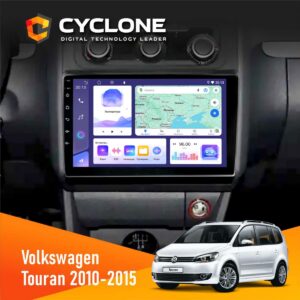 Штатна магнітола Volkswagen Touran 2010-2015 Climate Cyclone C10-011 4x64, DSP
