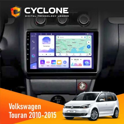 Штатна магнітола Volkswagen Touran 2010-2015 Climate Cyclone C10-011 4x64, DSP