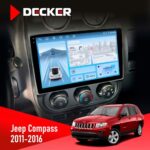 Штатна магнітола Jeep Compass, Patriot 2011-2016 Decker D10-010 6x128, DSP, 4G, 2K