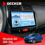 Штатна магнітола Mitsubishi ASX 2010-2016 Decker D10-010 6x128, DSP, 4G, 2K