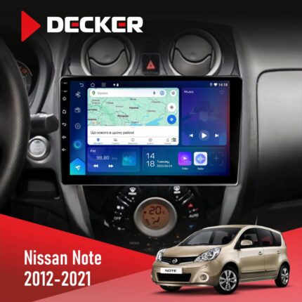 Штатна магнітола Nissan Note Decker D10-007 з DSP, 360 та 4G