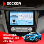 Штатна магнітола Nissan Qashqai, X-Trail 2014+ Decker D10-010 6x128, DSP, 4G, 2K