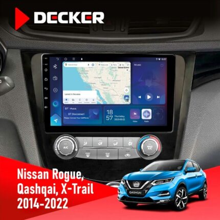 Штатна магнітола Nissan Qashqai, X-Trail 2014+ Decker D10-007 4x64, DSP, 360, 4G