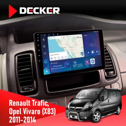 Штатна магнітола Opel Vivaro 2011-2015 Decker D10-007 4x64, DSP, 360, 4G