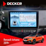Штатна магнітола Renault Arkana, Duster 2019+ Decker D10-010 6x128, DSP, 4G, 2K
