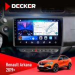Штатна магнітола Renault Arkana Decker D10-007 4x64, DSP, 360, 4G