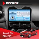 Штатна магнітола Renault Clio 2016-2019 Decker D10-010 6x128, DSP, 4G, 2K