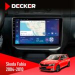 Штатна магнітола Skoda Fabia Decker D10-007 з 4G, DSP та круговим оглядом 360