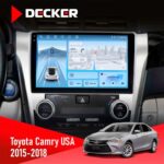 Штатна магнітола Toyota Camry 2015-2018 USA Decker D10-010 6x128, DSP, 4G, 2K