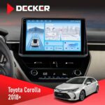 Штатна магнітола Toyota Corolla 2018+ Decker D10-010 6x128, DSP, 4G, 2K