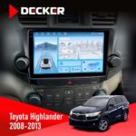 Штатна магнітола Toyota Highlander 2008-2013 Decker D10-010 6x128, DSP, 4G, 2K