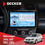 Штатна магнітола Volkswagen Golf 2003-2008 Climate Decker D10-010 6x128, DSP, 4G, 2K