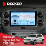 Штатна магнітола Volkswagen Tiguan, Golf Plus 2008-2016 Decker D10-010 6x128, DSP, 4G, 2K