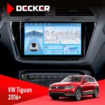 Штатна магнітола Volkswagen Tiguan 2016+ Decker D10-010 6x128, DSP, 4G, 2K