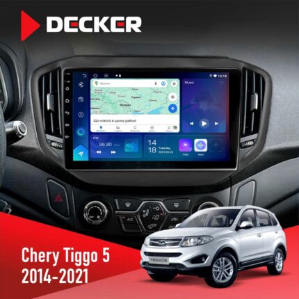 Штатна магнітола Chery Tiggo 5 2016-2021 Decker D10-007 4x64, DSP, 360, 4G