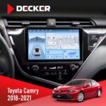 Штатна магнітола Toyota Camry 2018-2021 Decker D10-010 6x128, DSP, 4G, 2K