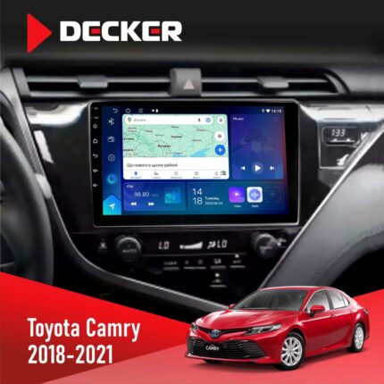 Штатна магнітола Toyota Camry 2018-2021 Decker D10-007 з DSP, 360 та 4G