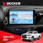 Штатна магнітола Toyota Hilux 2015-2020 Decker D10-010 6x128, DSP, 4G, 2K