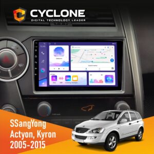 Штатна магнітола SsangYong Kyron 2005-2015 Cyclone C9-011 4x64, DSP