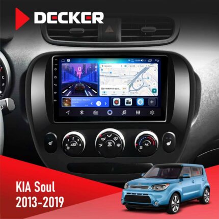 Штатна магнітола KIA Soul 2013 2019 Decker D9-006 з екраном QLED