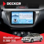Штатна магнітола Mitsubishi Lancer 9 2000-2010 Black Decker D9-010 6x128 DSP 4G 2K
